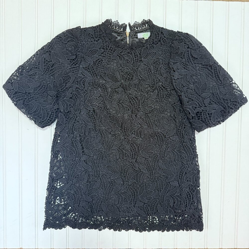 Jade Melody Tam Puff Sleeve Top Black size XS